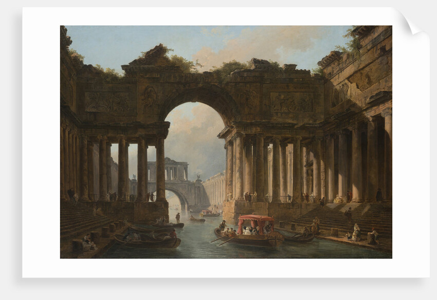 Architectural Caprice with a Canal, 1783 by Anonymous