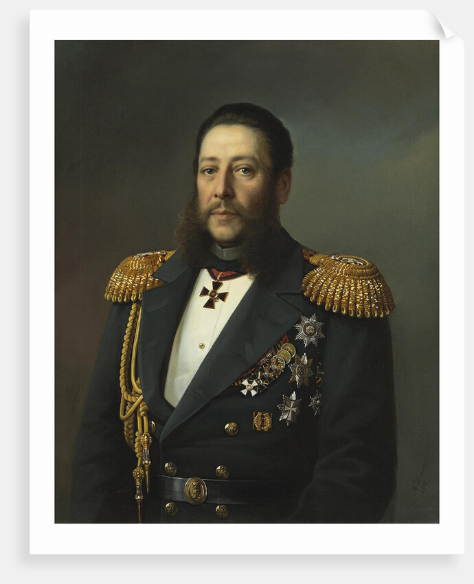Portrait of Admiral Nikolay Karlovich Krabbe, 1874 by Anonymous