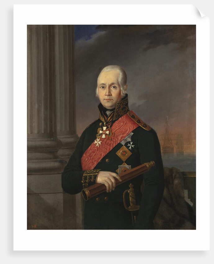 Portrait of the Admiral Fyodor Fyodorovich Ushakov (1745?1817) by Anonymous