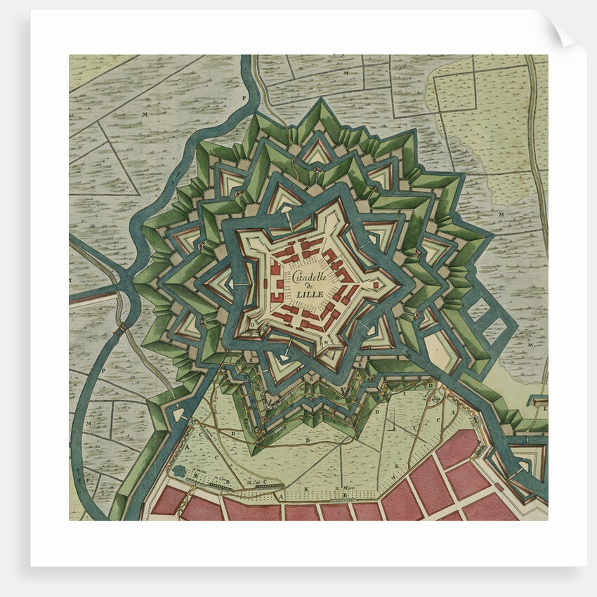 Plan of the Citadel of Lille, 1709 by Anonymous