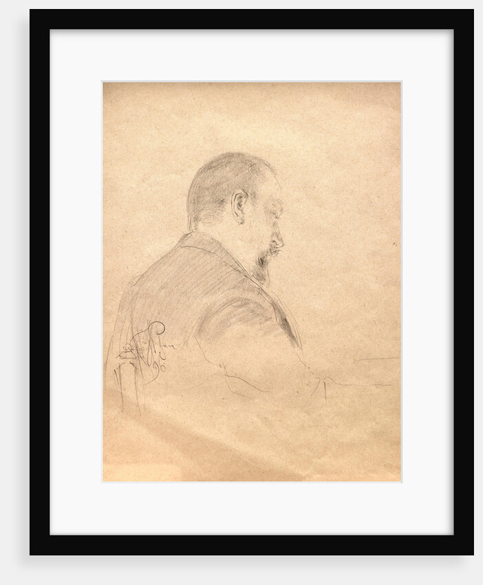Portrait of the composer Alexander Glazunov, 1896 by Anonymous