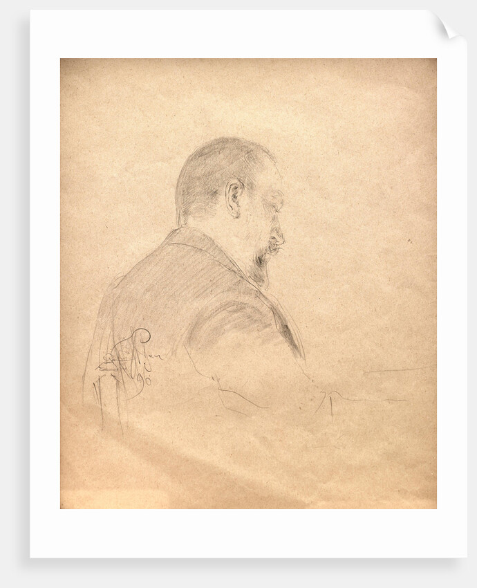 Portrait of the composer Alexander Glazunov, 1896 by Anonymous