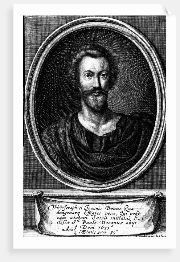 Portrait of the poet John Donne, 1633 by Anonymous