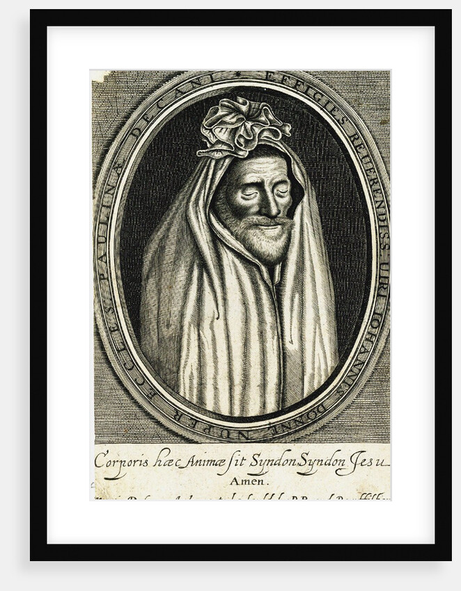 Portrait of the poet John Donne, frontispiece to Deaths duell, 1633 by Anonymous
