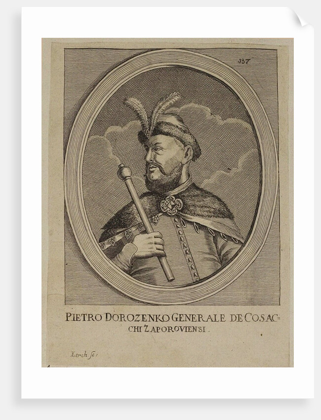 Petro Doroshenko, Hetman of Right-bank Ukraine, 17th century by Anonymous