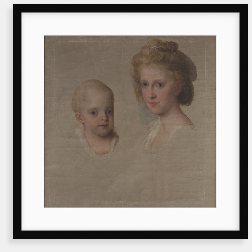 Luisa Maria and Maria Amalia of Naples and Sicily, future French queen, 1782 by Anonymous