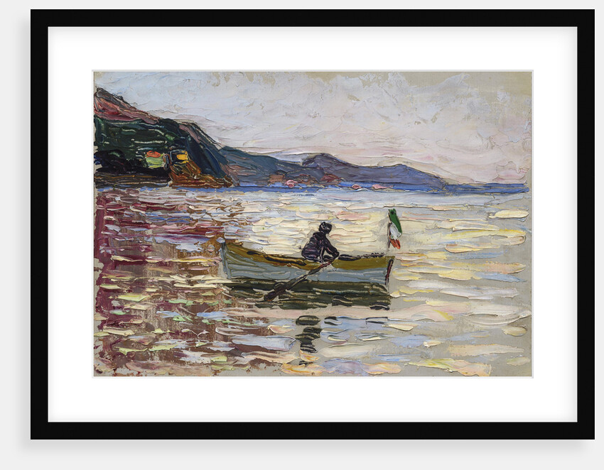 Rapallo. Boat at sea, 1906 by Anonymous