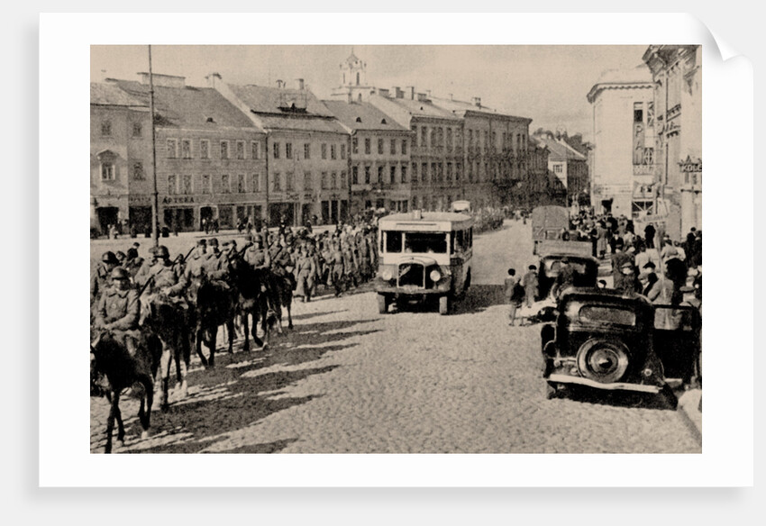 The Soviet Red Army in Vilnius, 1940, 1940 by Anonymous