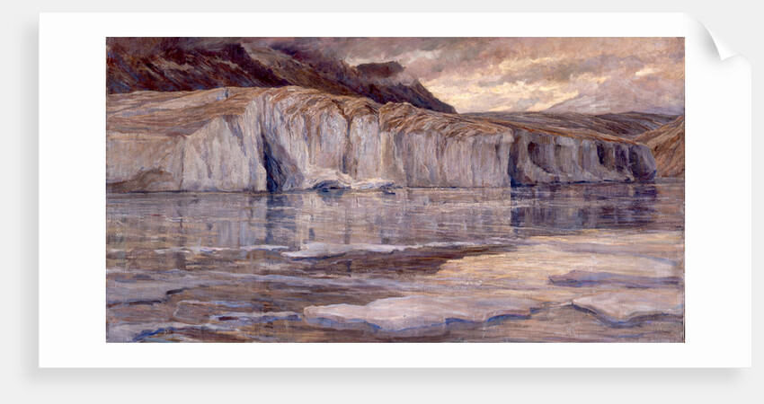 The icy water of Lake Märjelen, c. 1908 by Anonymous