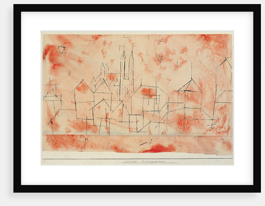 City with gothic cathedral (Stadt mit gotischem Muenster), 1925 by Anonymous