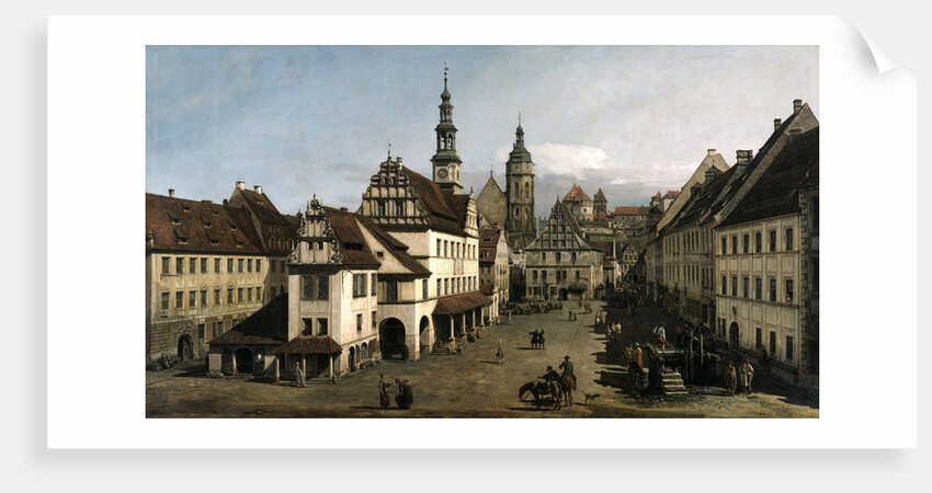 The Market place in Pirna, 1753-1754 by Anonymous