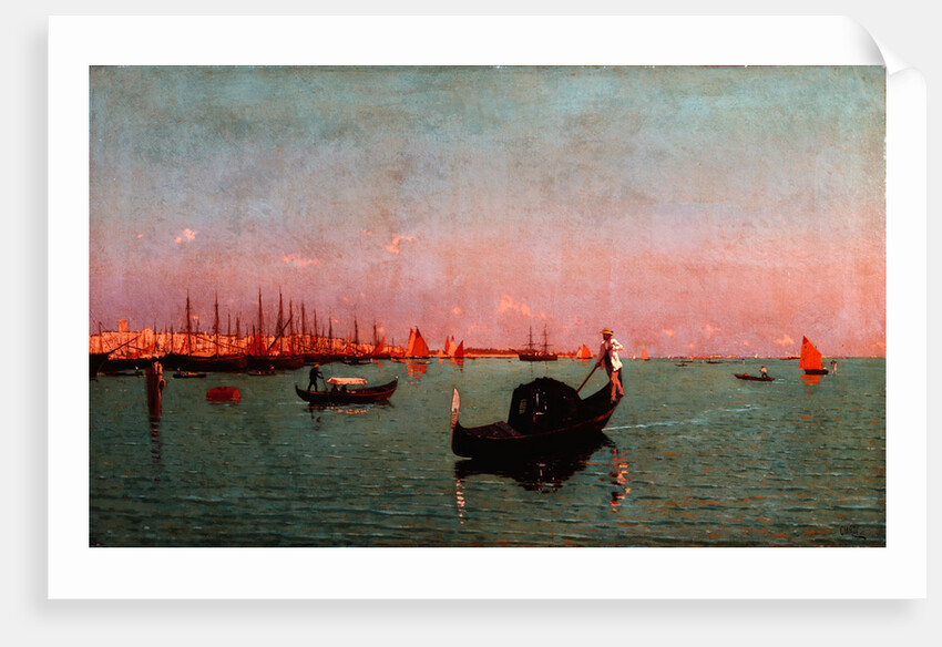 Gondola in the Lagoon, 1881 by Anonymous