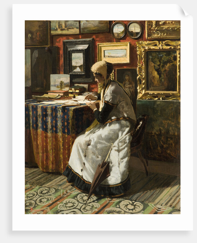 Unable to Wait - The Letter, 1867 by Anonymous