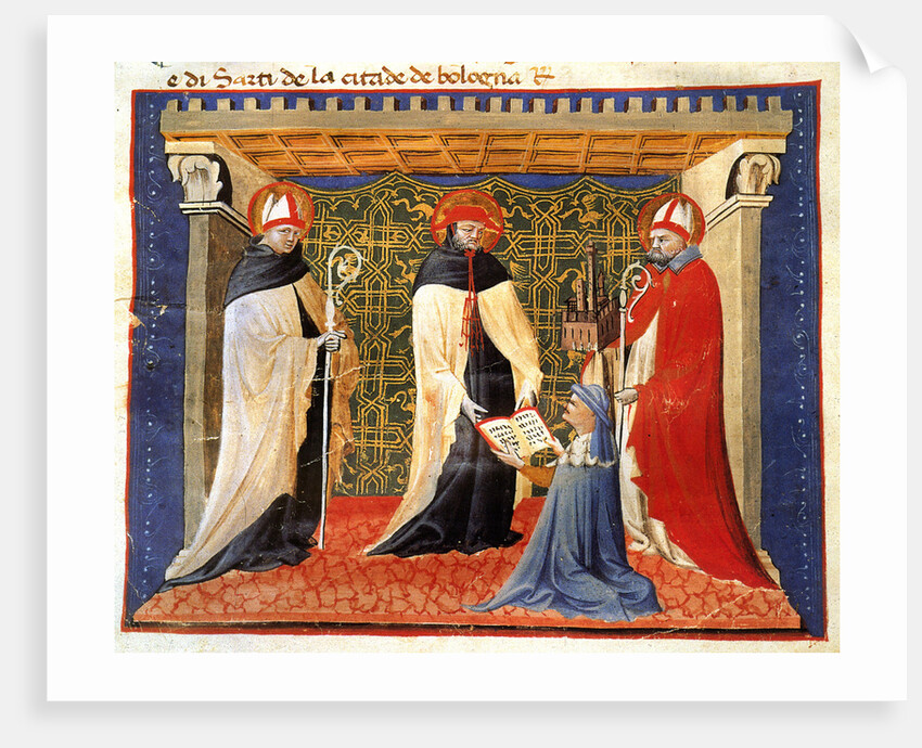 Illustration from Statuti della Società dei Drappieri, 1407 by Anonymous