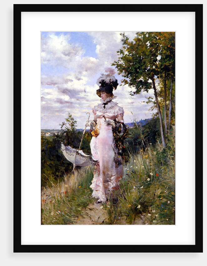 The summer stroll, 1873 by Anonymous