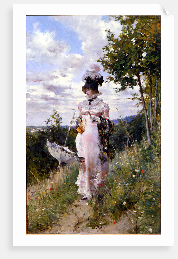 The summer stroll, 1873 by Anonymous