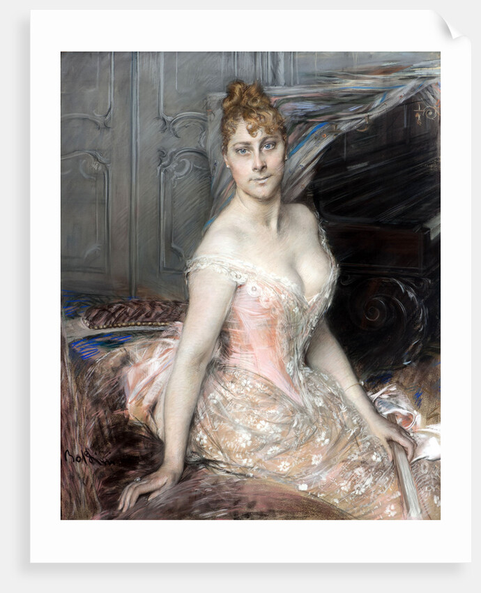 Portrait of the Baroness Malvina-Marie Vitta by Anonymous
