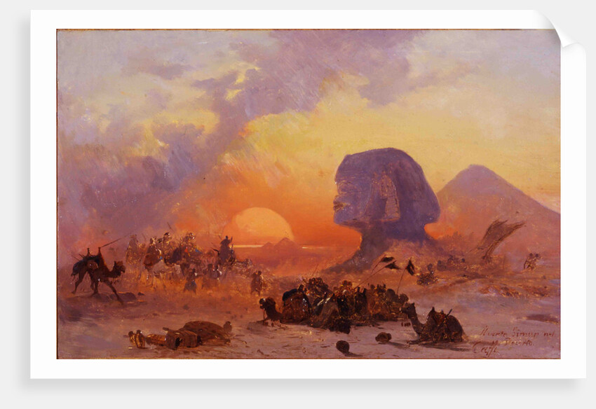 Simoom, a wind in the Desert of Egypt, ca 1844 by Anonymous