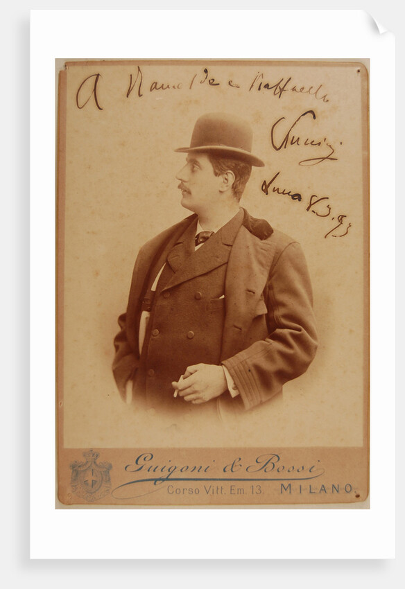 Portrait of the Composer Giacomo Puccini, 1893 by Anonymous