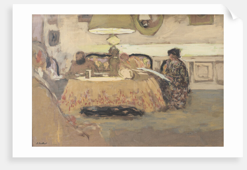 Lamp in an interior, 1909 by Anonymous