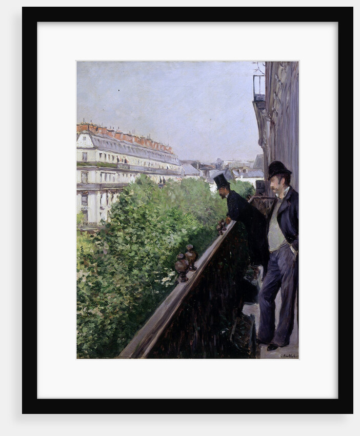 A Balcony, Boulevard Haussmann, 1880 by Anonymous