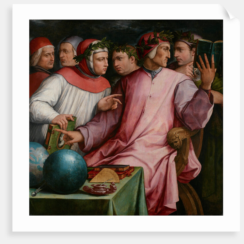 Group Portrait of Six Tuscan Poets (Dante, Petrarca, Boccaccio, Guido Cavalcanti, Marsilio Ficino an by Anonymous