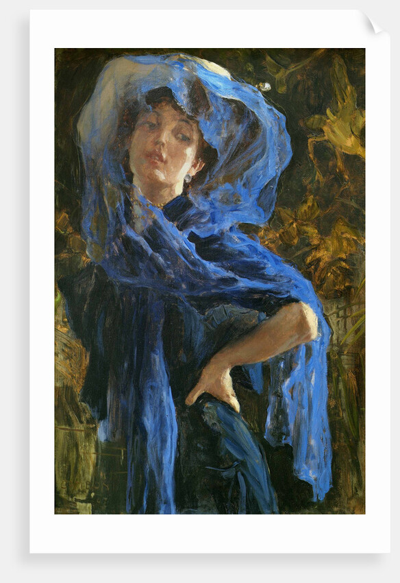 The blue veil, 1907 by Anonymous