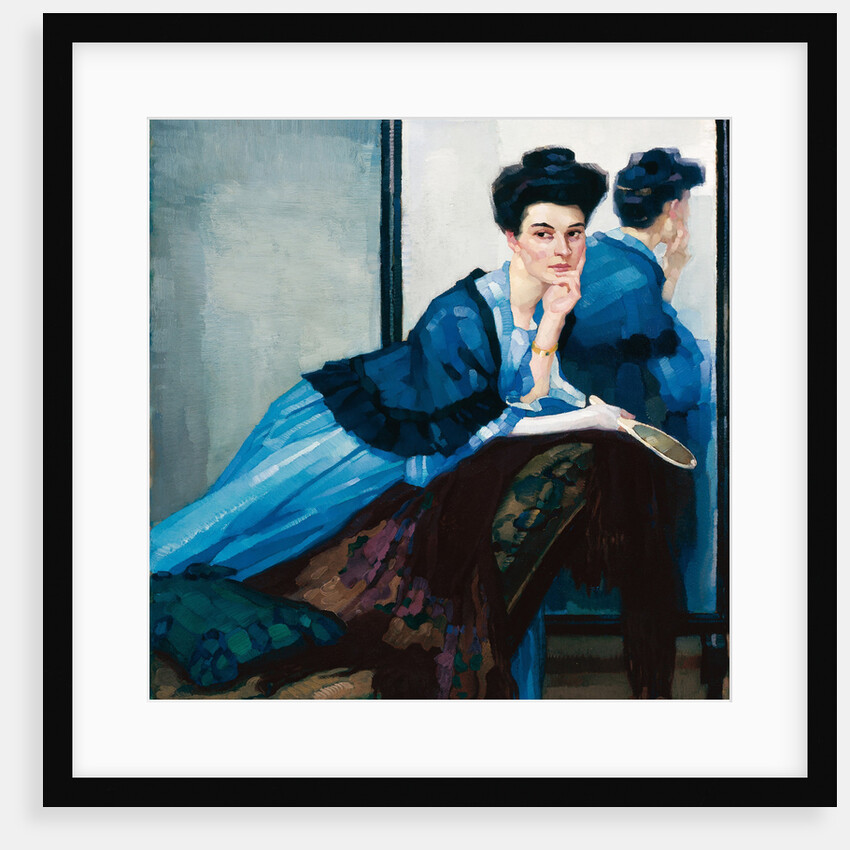 Lady in Blue, 1908 by Anonymous