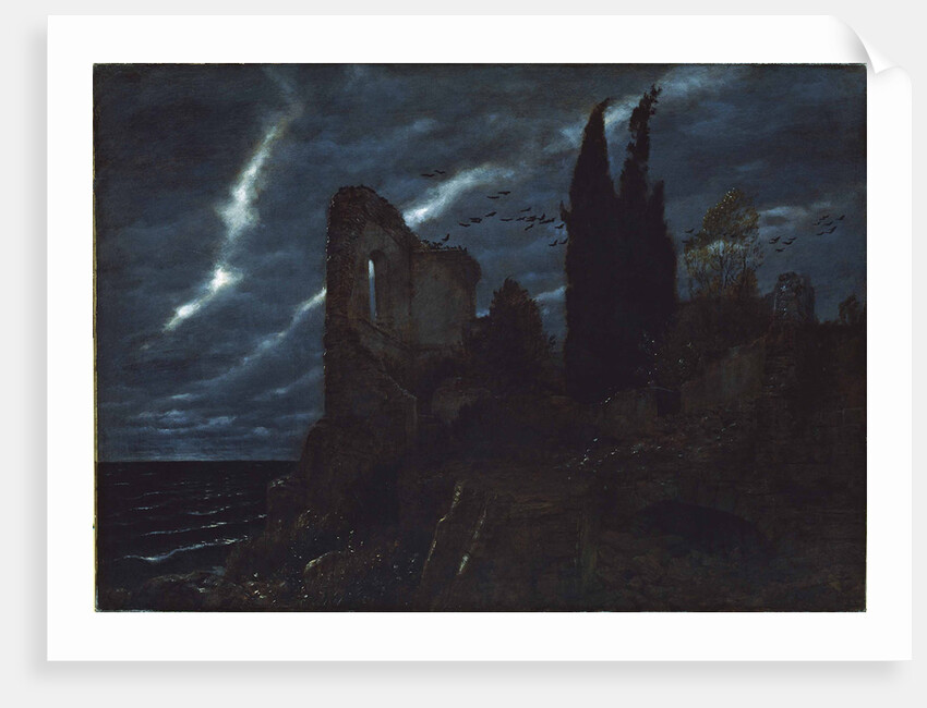 Ruin at the sea, 1880 by Anonymous