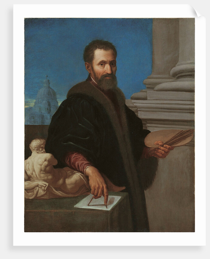 Portrait of Michelangelo Buonarroti, Early 17th cen by Anonymous