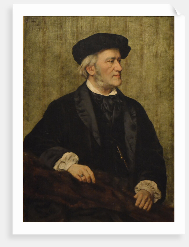 Portrait of the composer Richard Wagner, 1883 by Anonymous