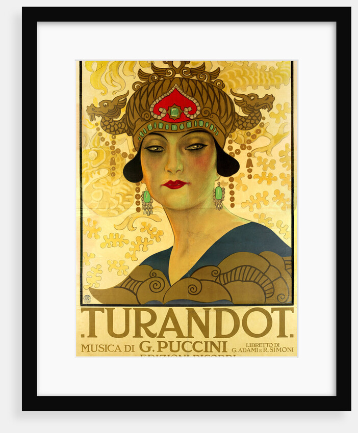 Poster for the opera Turandot at the Teatro alla Scala, 1926 by Anonymous