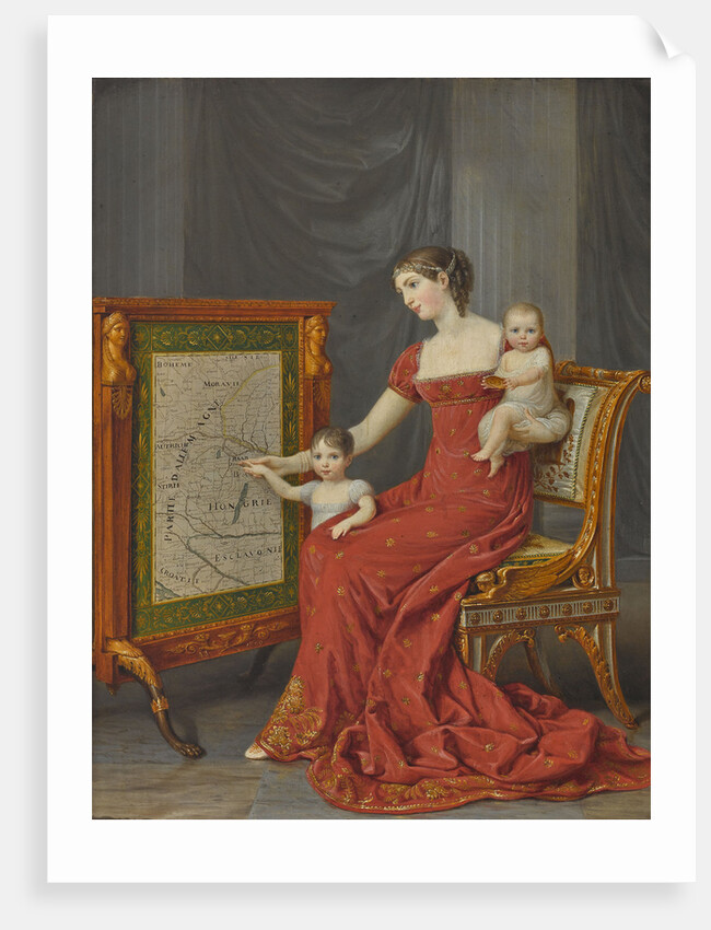Princess Augusta, Madame de Beauharnais, Duchess of Leuchtenberg, with her Daughters Jos by Anonymous