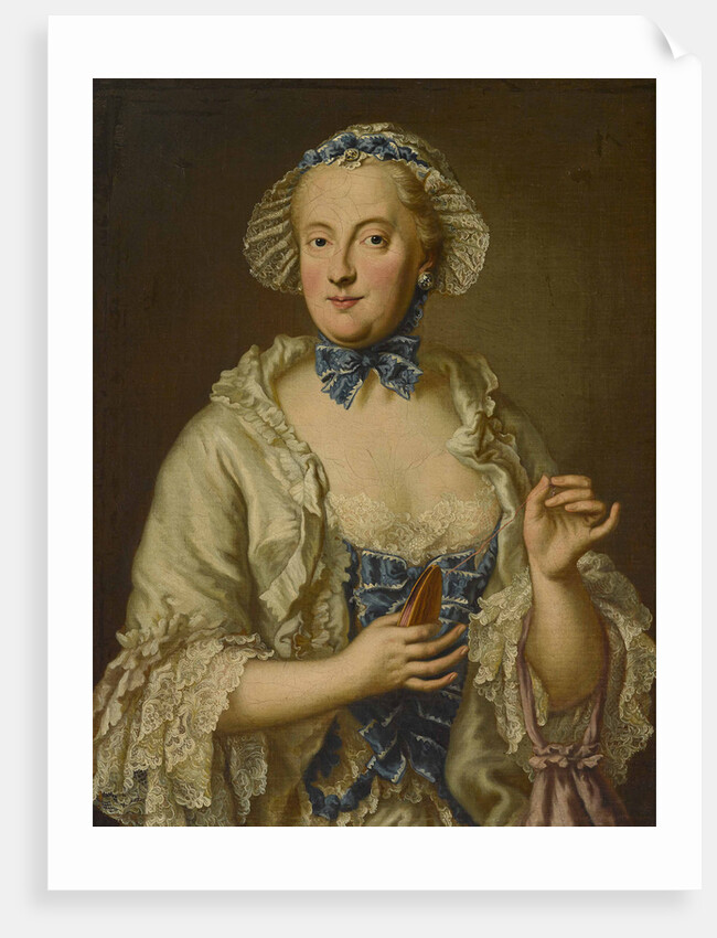 Maria Anna Sophia of Saxony, Electress of Bavaria with a reel by Anonymous