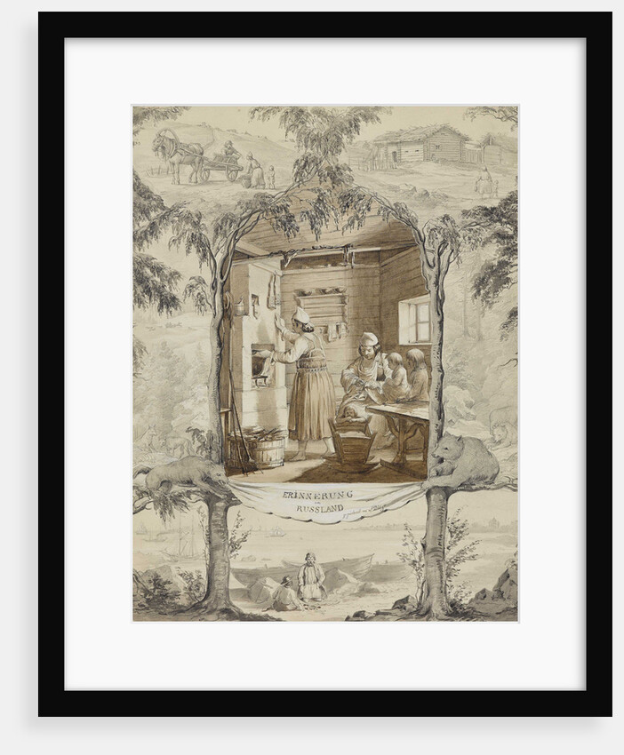 The Memory of Russia. Rural Russian interior by Anonymous