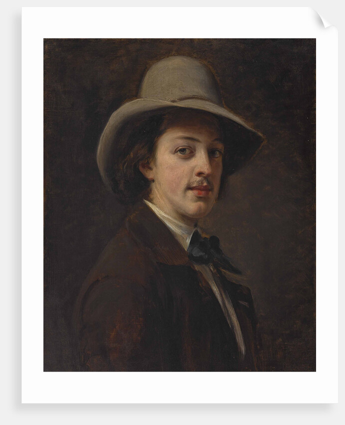 Portrait of the writer Paul Heyse, 1849 by Anonymous