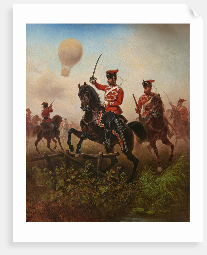 Prussian Cuirassiers and Hussars in the Franco-German War, 1871 by Anonymous