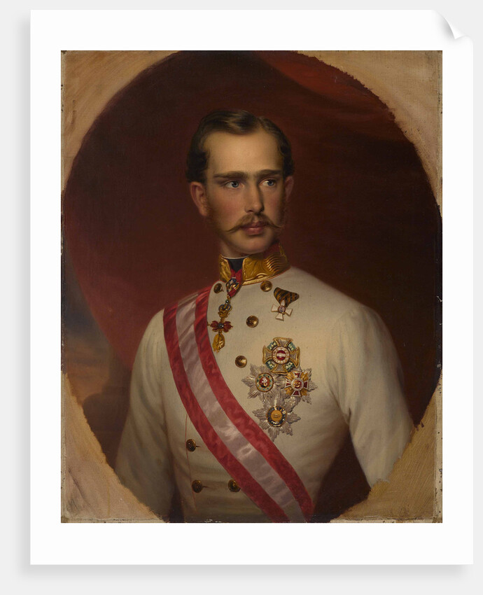 Portrait of Franz Joseph I of Austria, c. 1858 by Anonymous