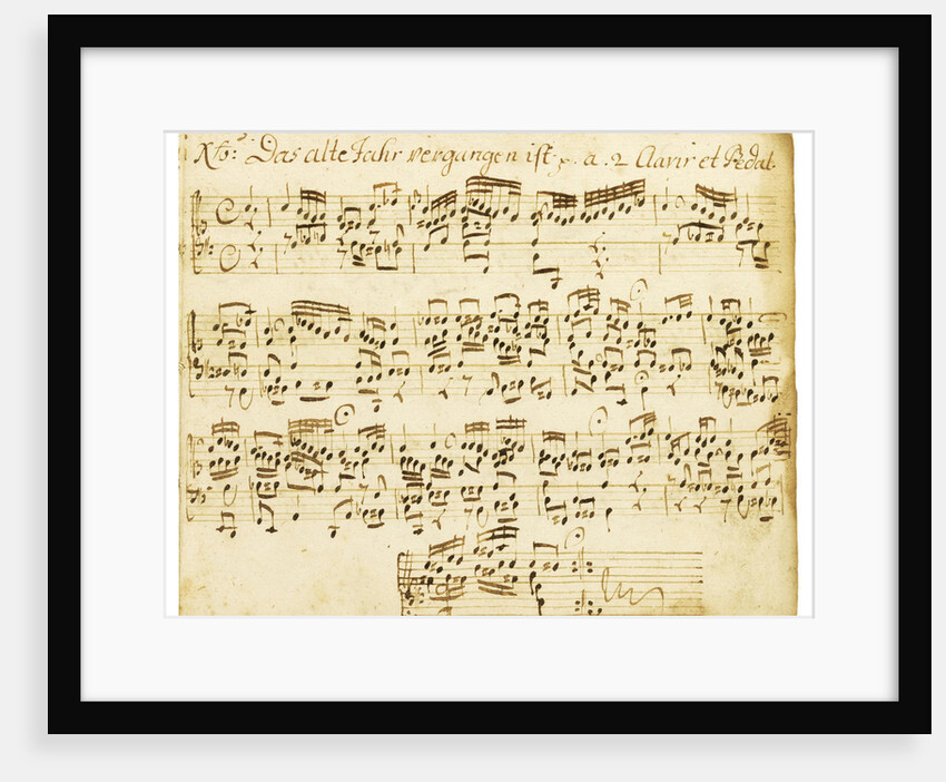 Organ chorale prelude by Anonymous