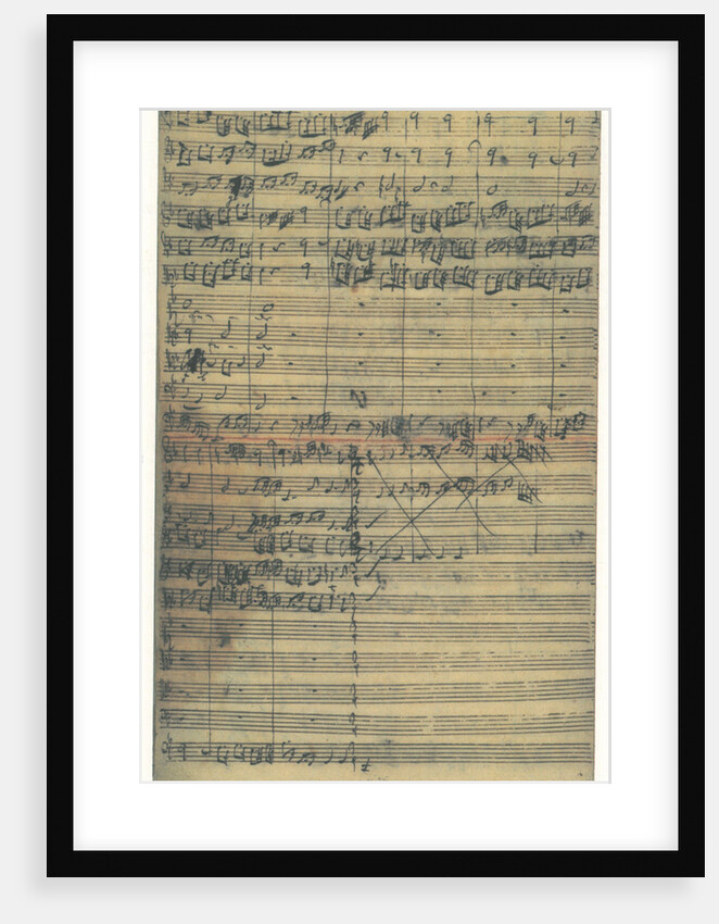 Autograph manuscript of the Cantata O Ewigkeit, du Donnerwort (O eternity, you word of thunder), 172 by Anonymous
