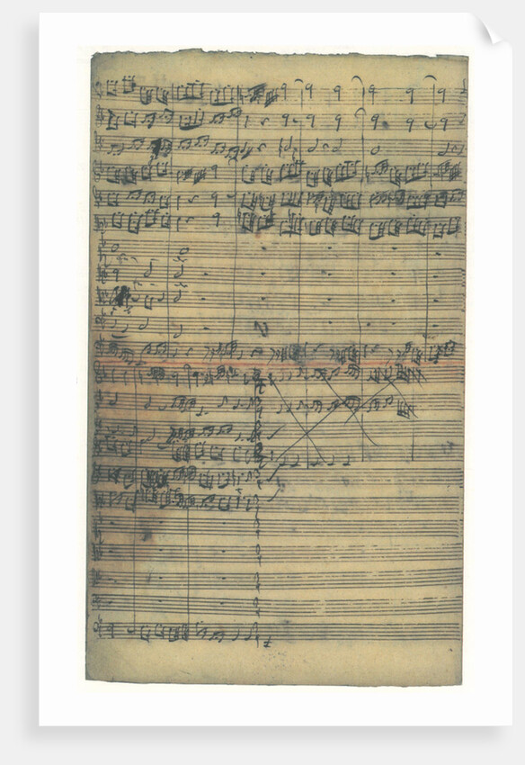 Autograph manuscript of the Cantata O Ewigkeit, du Donnerwort (O eternity, you word of thunder), 172 by Anonymous