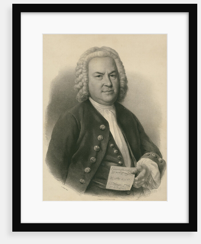 Portrait of Johann Sebastian Bach, 1840 by Anonymous