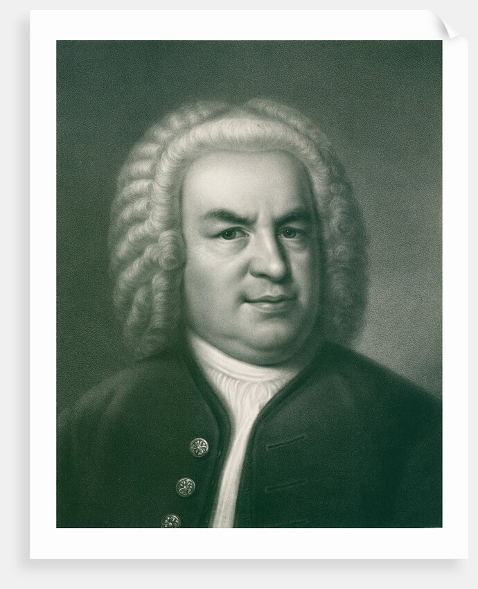 Portrait of Johann Sebastian Bach, 1860s by Anonymous
