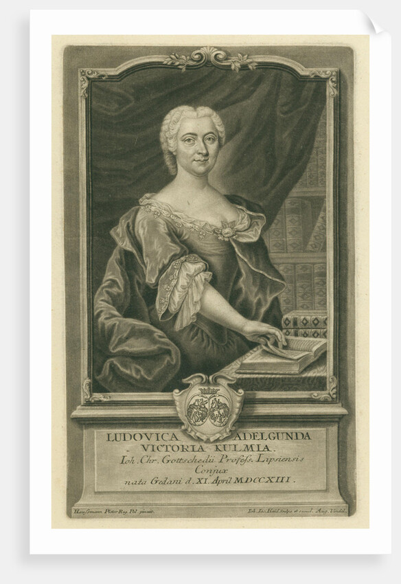 Luise Adelgunde Gottsched, born Kulmus, 1741 by Anonymous