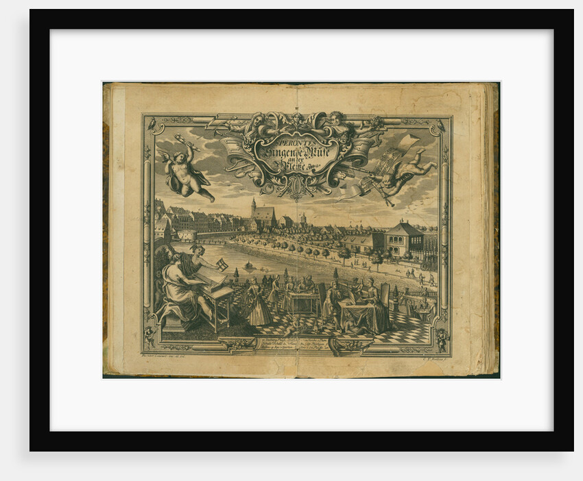 Frontispiece of the Sperontes, singende Muse an der Pleisse, 1736 by Anonymous