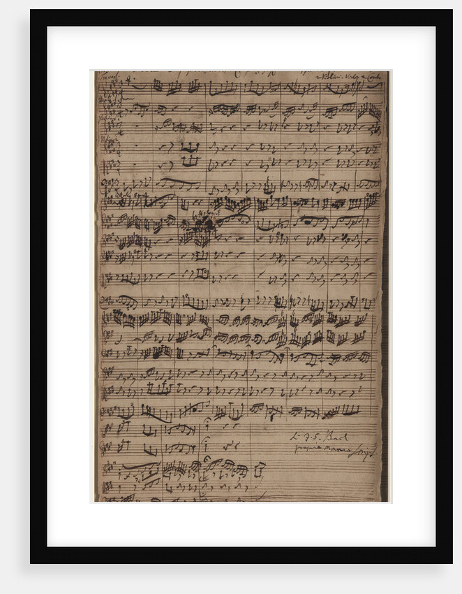 Autograph manuscript of the Cantata Es ist das Heil uns kommen her (BWV 9), 1731 by Anonymous
