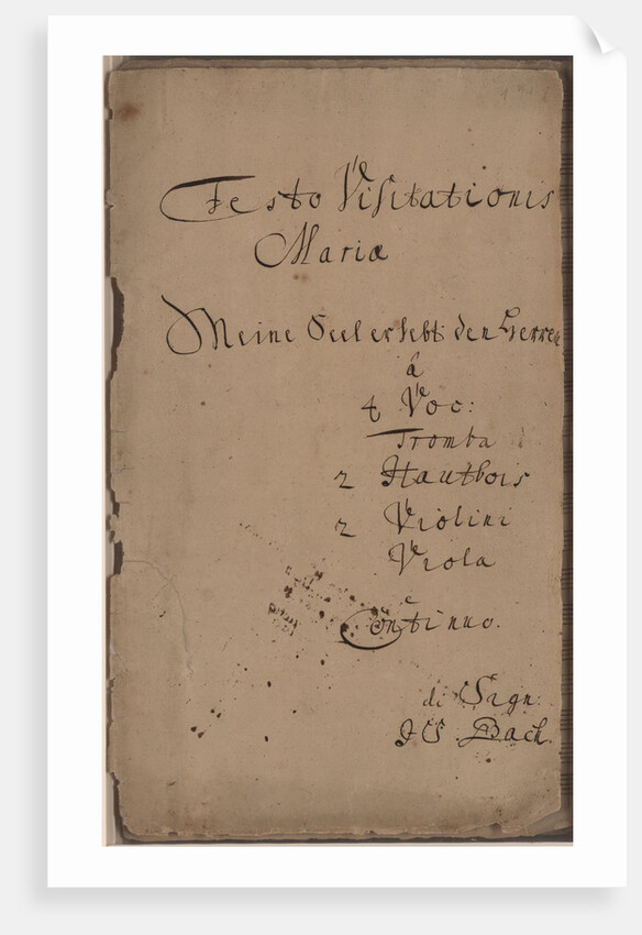 The Cantata Meine Seel erhebt den Herren (My soul magnifies the Lord), BWV 10, c. 1740 by Anonymous