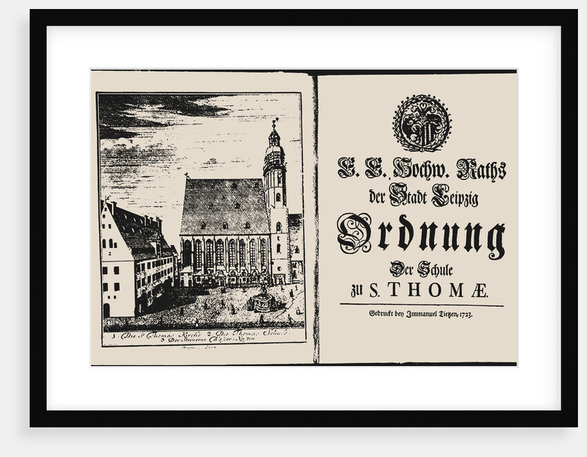St. Thomas Church and St. Thomas School in Leipzig, 1723 by Anonymous