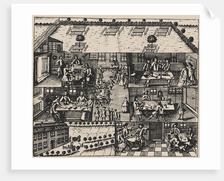 Halls of Lust at the Brandvorwerk in the suburb of Leipzig, 1746 by Anonymous