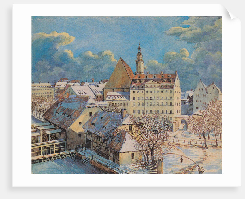 St. Thomas Church and St. Thomas School in Leipzig, 1838 by Anonymous